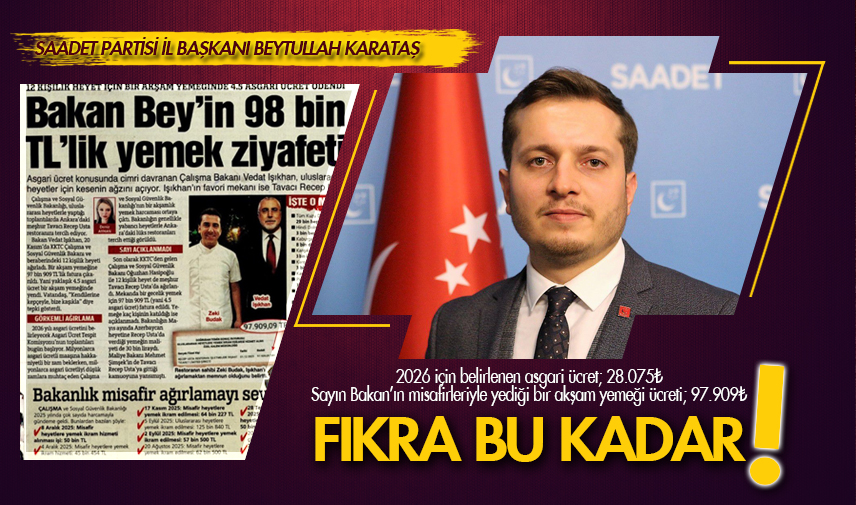 Karataş: Yeni asgari ücret asla kabul edilemez